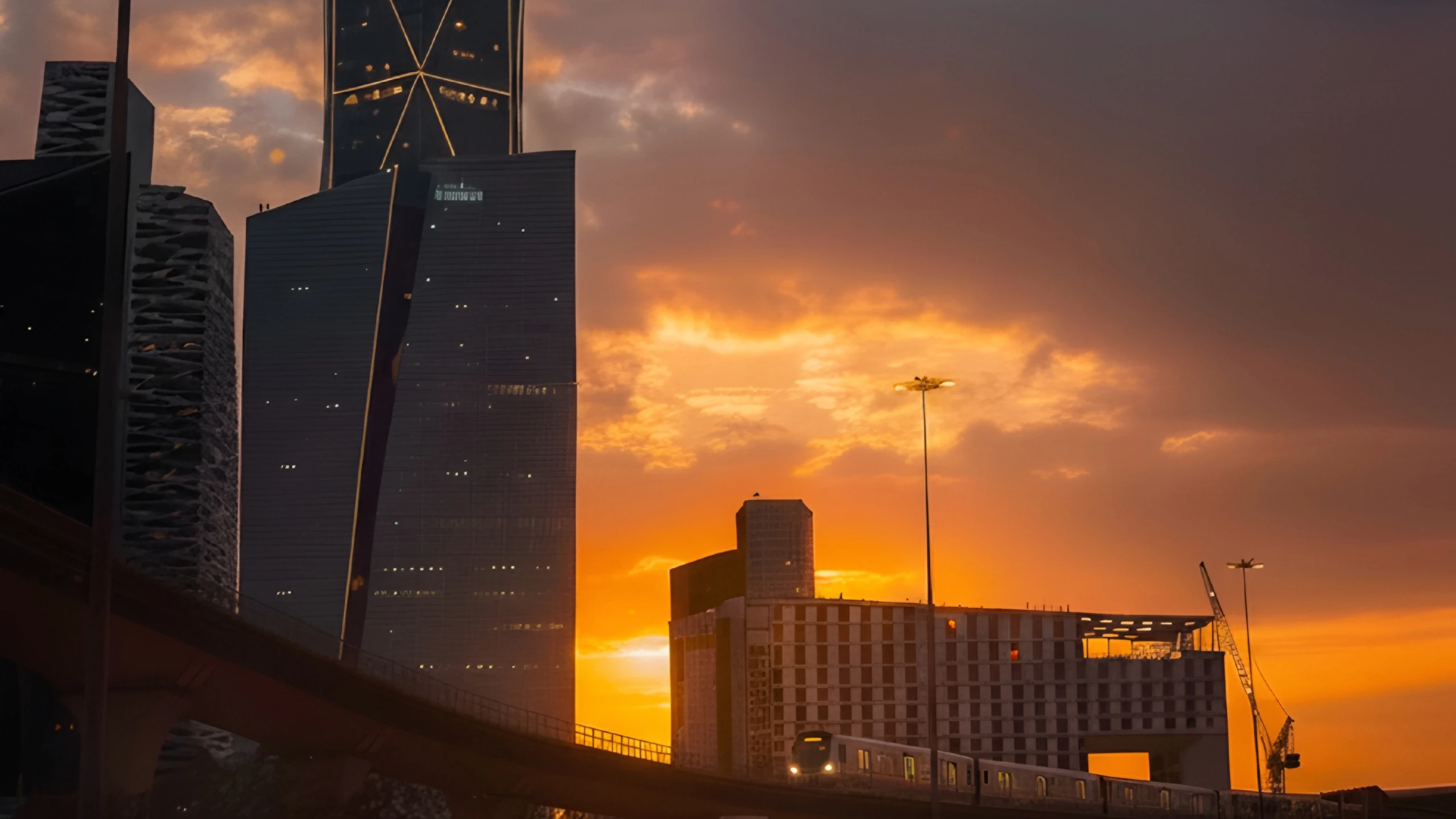 Riyadh at sunset